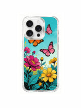 Sky and Butterflies iPhone 16 Pro Max Case - Aesthetic Floral PhoneCasing