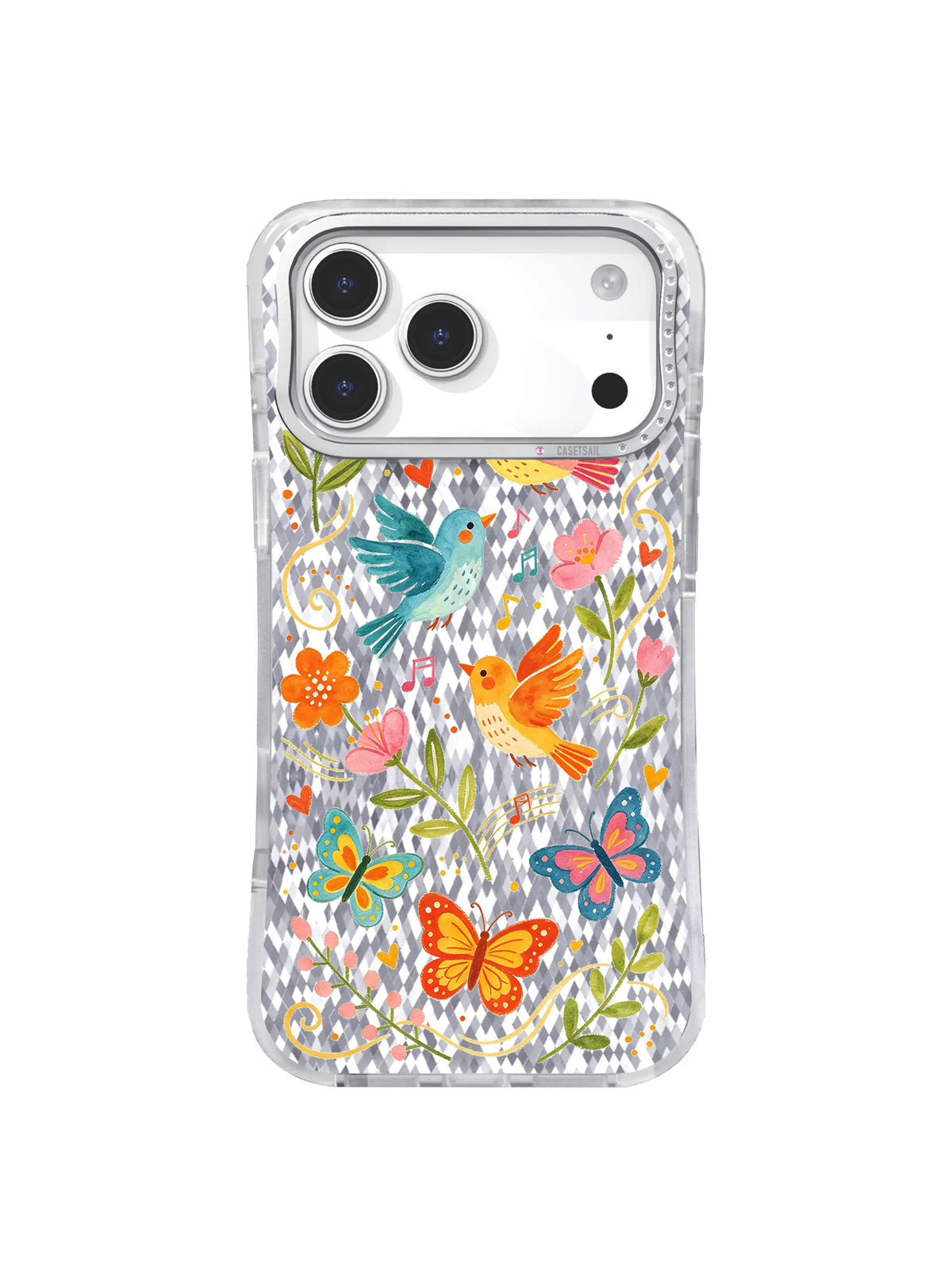Pure Poise pattern on an iPhone 17 Pro case