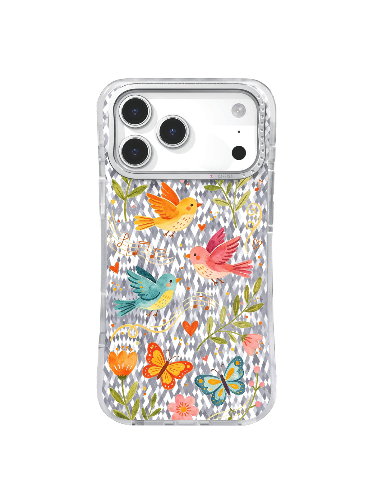 Quiet Rhythm pattern on an iPhone 17 Pro case