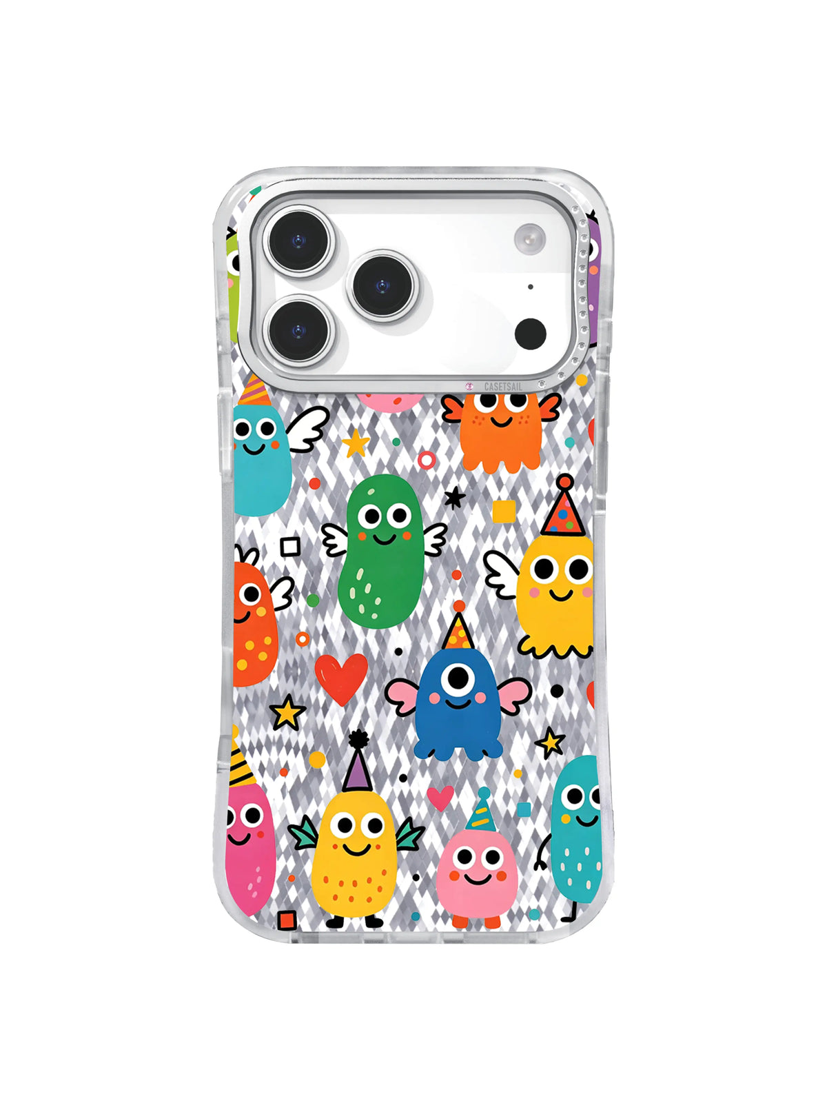 Diverse Solace pattern içeren iPhone 17 Pro Max kılıfı