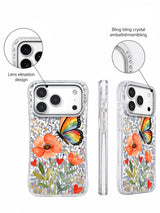 Gökkuşağı Kanatlı Koruyucu Kelebek görseli galeri görünümü 4 içeren iPhone 17 Pro kılıfı