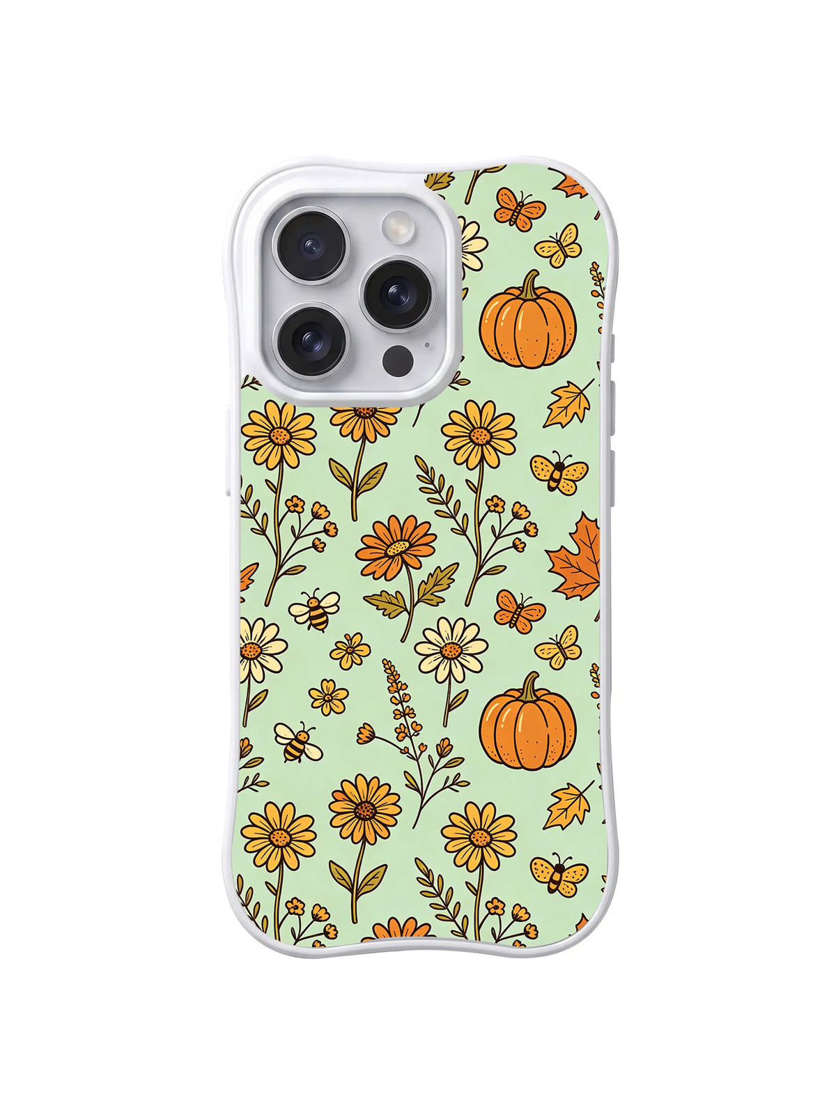 Autumn Daisy Grove pattern iPhone 14 Pro case