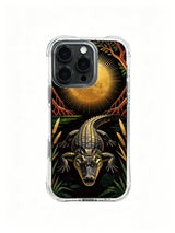 The Eclipse Caiman Art iPhone 14 Plus Case - Aesthetic Gothic PhoneCasing