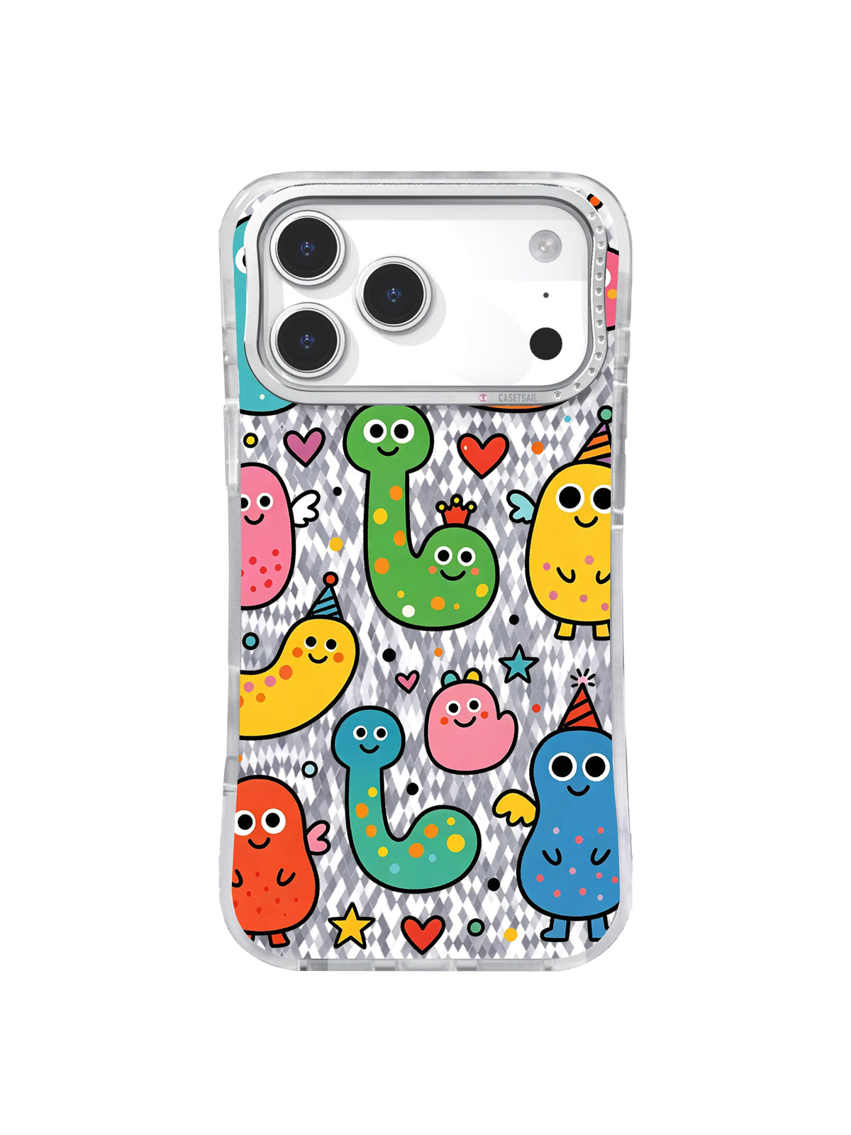 Blob Chroma Cadence pattern içeren iPhone 17 Pro Max kılıfı