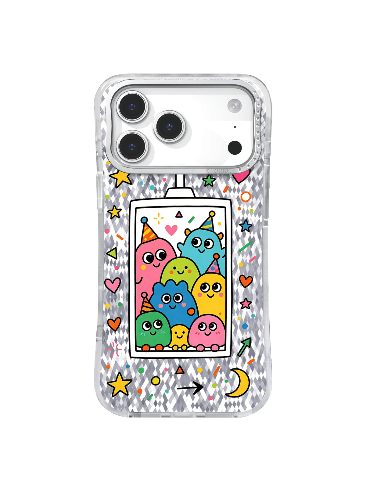 Quiet Wish Uplift pattern on an iPhone 17 Pro Max case