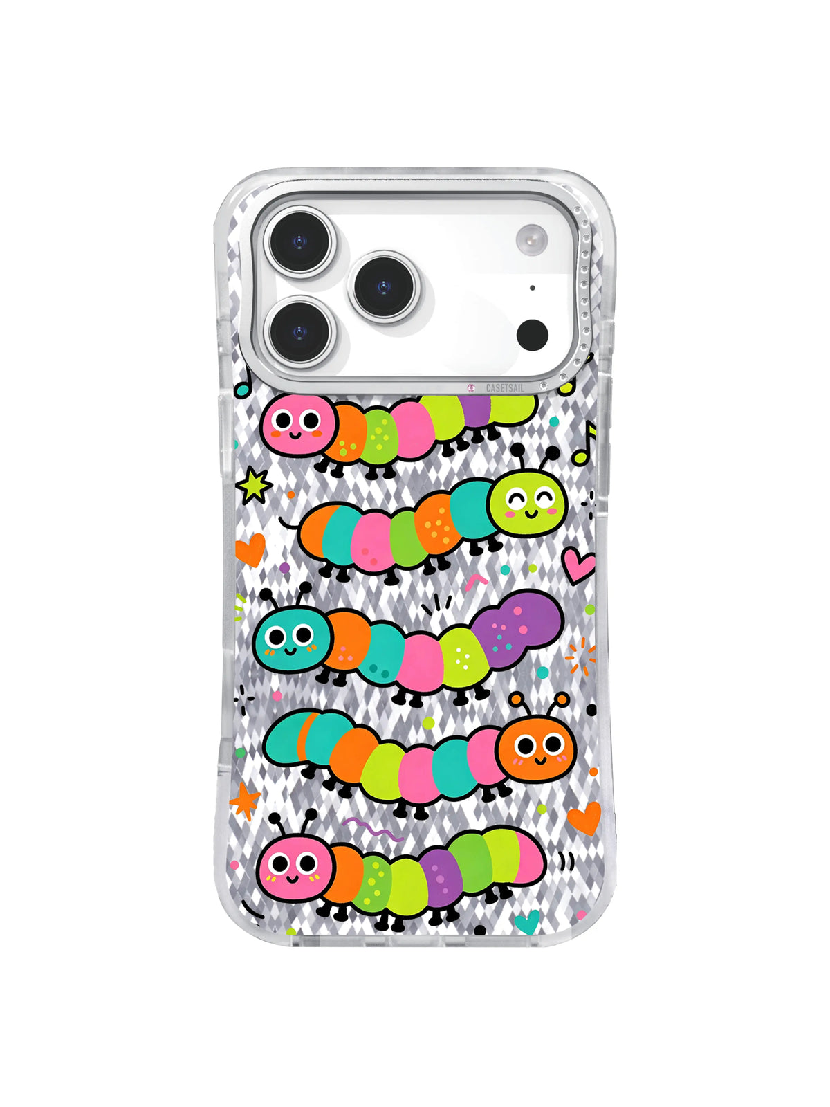 Muted Pageant pattern on an iPhone 17 Pro Max case