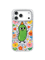 Neutral Floral Hush pattern içeren iPhone 17 Pro Max kılıfı