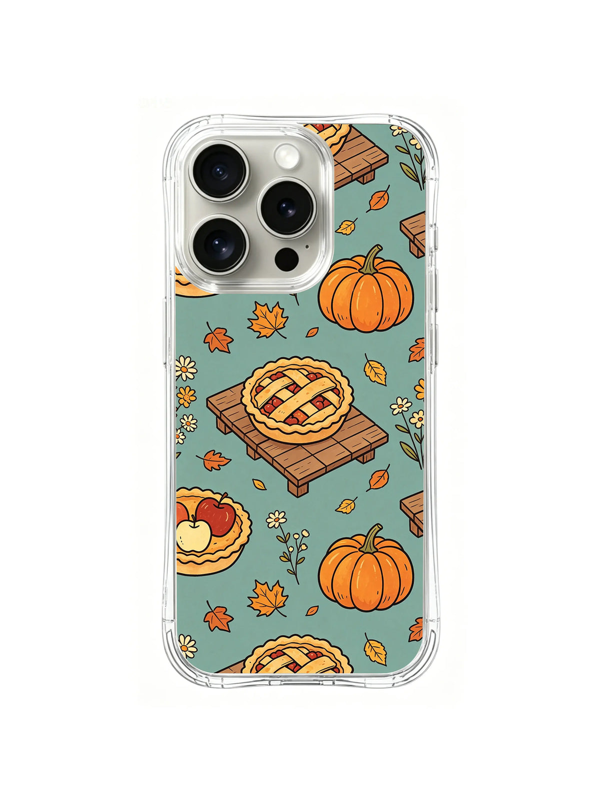Pumpkin Pie Deck pattern iPhone 14 Pro case
