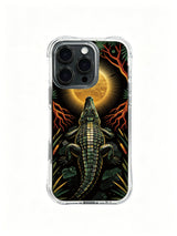 The Eclipse Caiman Art iPhone 14 Plus Case - Aesthetic Gothic PhoneCasing