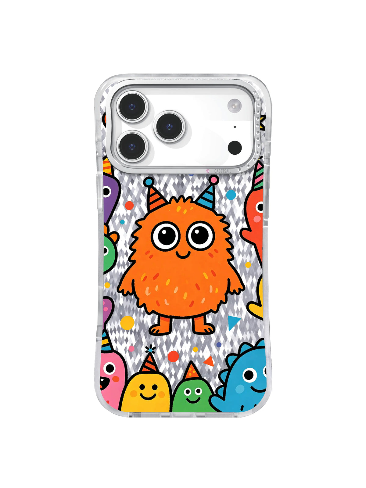 Unified Soft Revelry pattern on an iPhone 17 Pro Max case