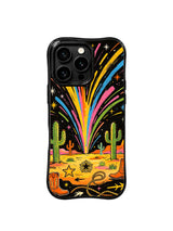 Neon Cactus Rodeo western case pattern