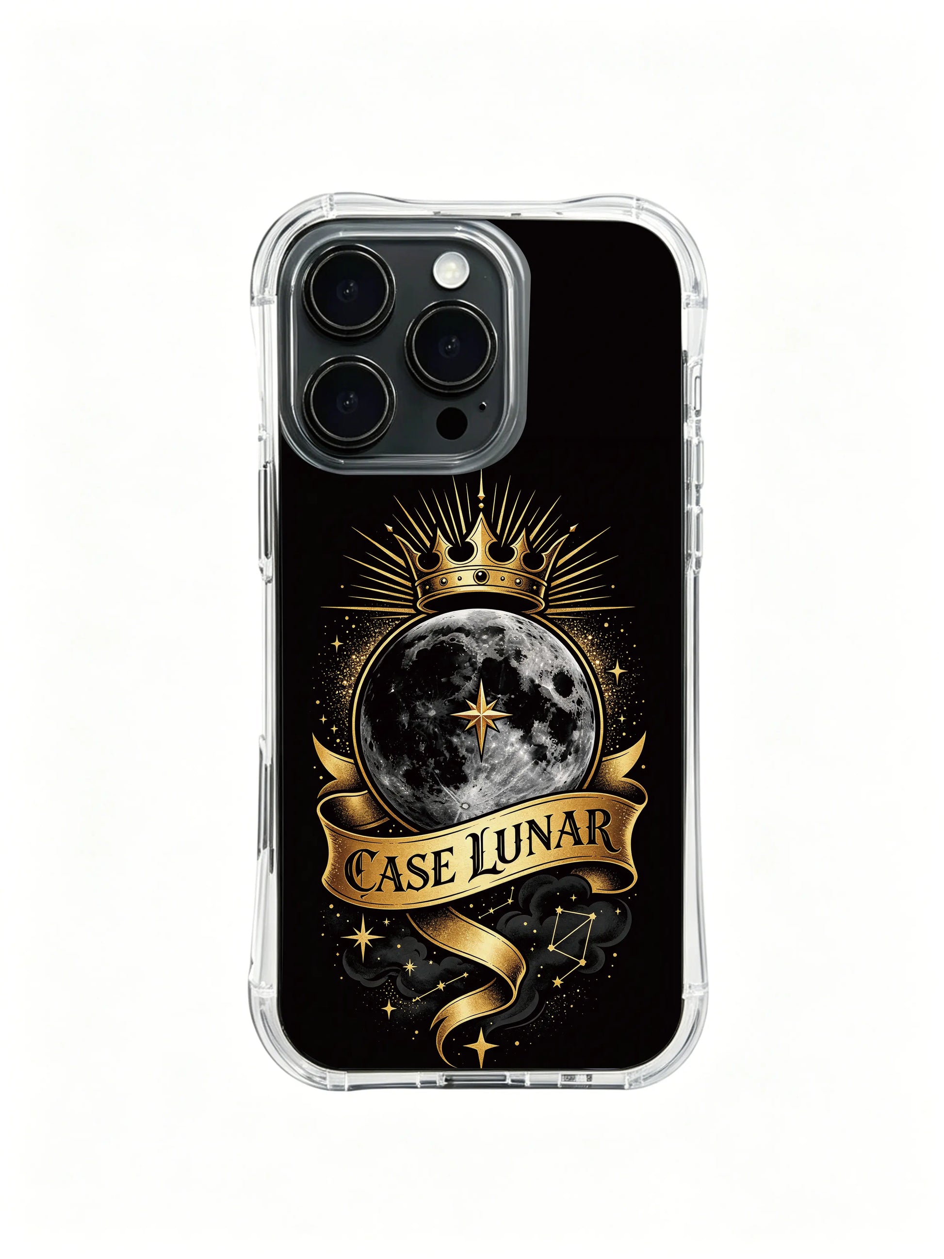 Lunar zenith independent ruler design PhoneCasing, fashion iPhone 14 Plus Case, travel-friendly flexible iPhone 14 Plus casing.
