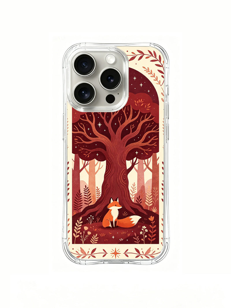 Little Fox Under the Moon Tree iPhone 16 Pro Case
