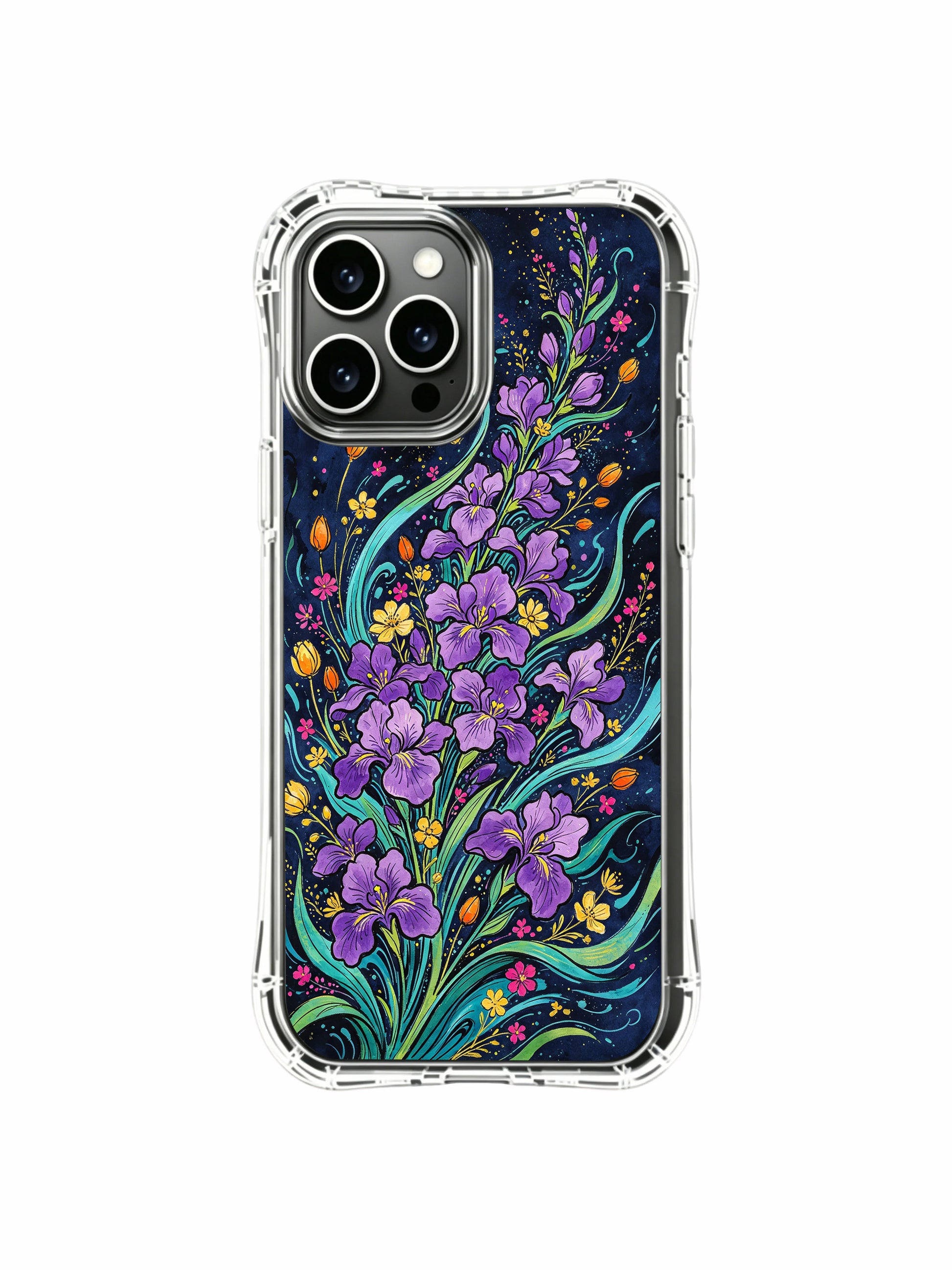 PhoneCasing iPhone 16 Pro Max Case with emotional flow irises, a design that speaks to freedom and release