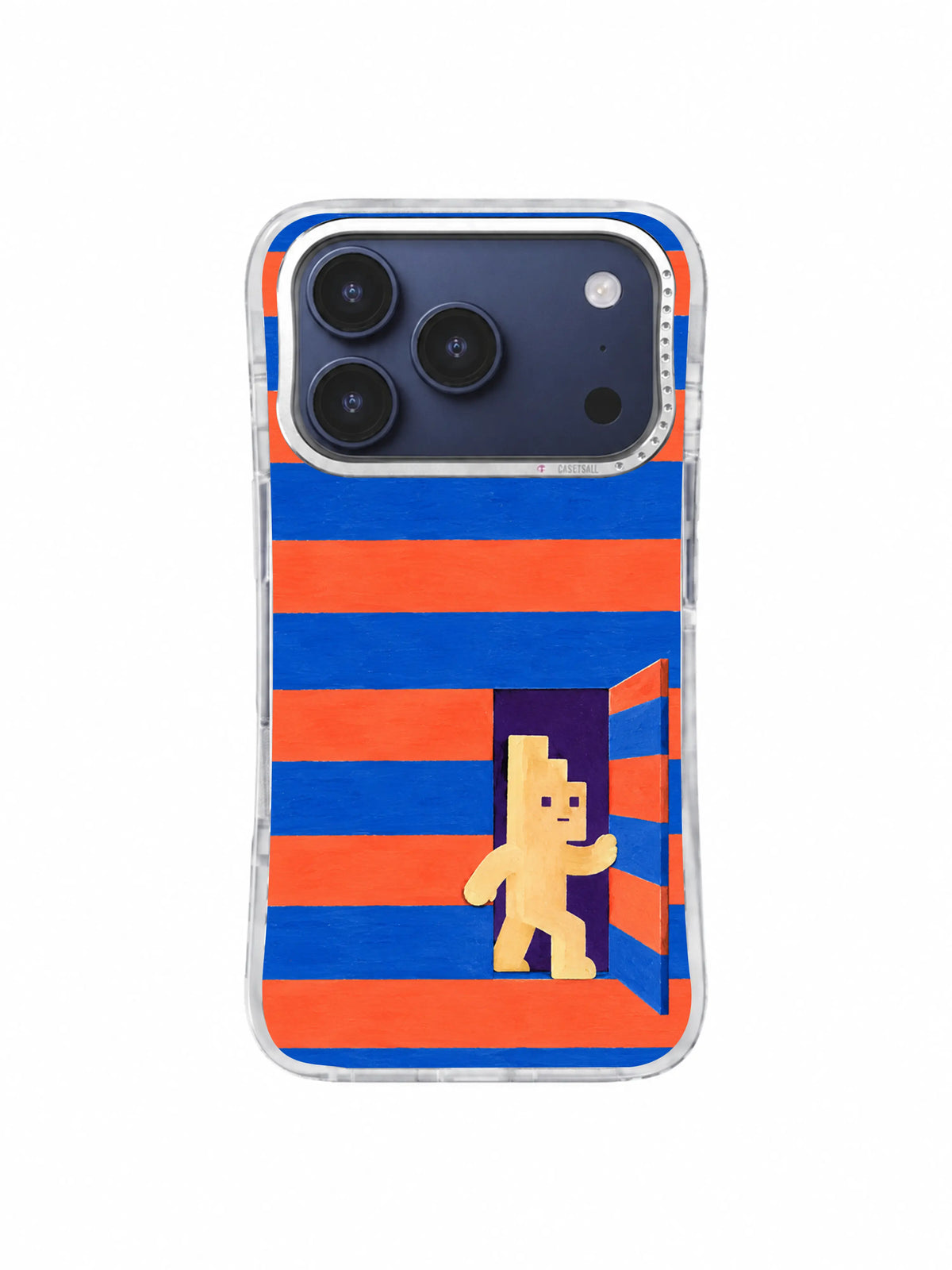 Courage Beyond the Stripe artwork on iPhone 17 Pro case