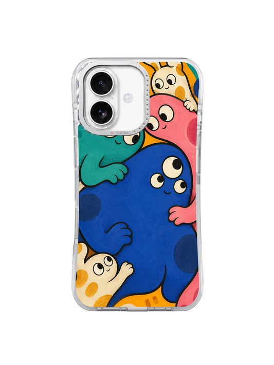 Front view of A Perfectly Uneven Fit iPhone 17 case by Tessa Brindle