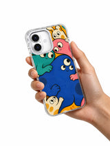 A Perfectly Uneven Fit iPhone 17 case held in hand