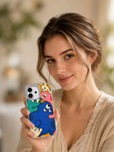 Lifestyle view of A Perfectly Uneven Fit iPhone 17 case