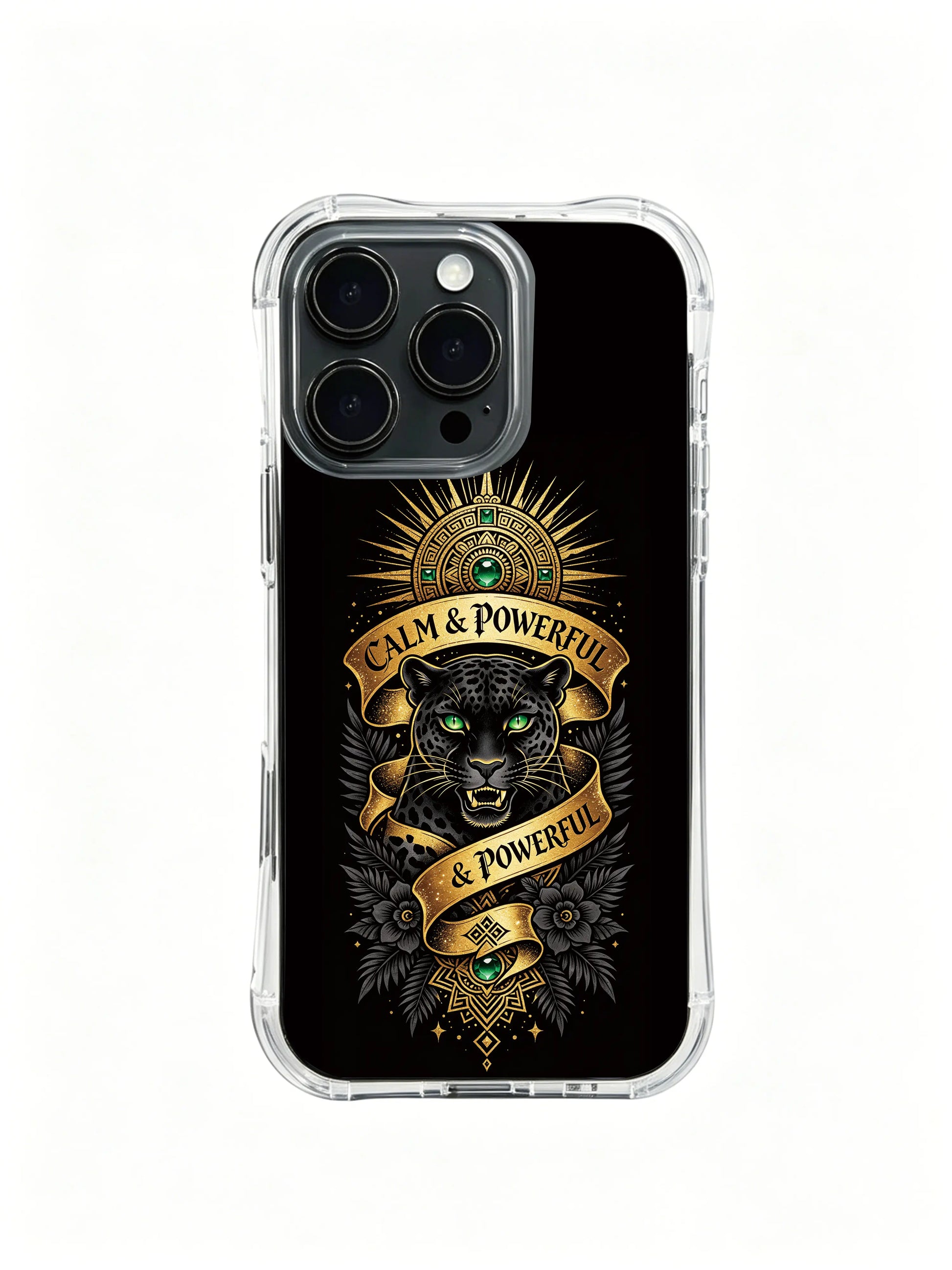 Absolute control jaguar PhoneCasing, aesthetic iPhone 14 Plus Case with dark luxury tone, soft non-slip grip phone cover.