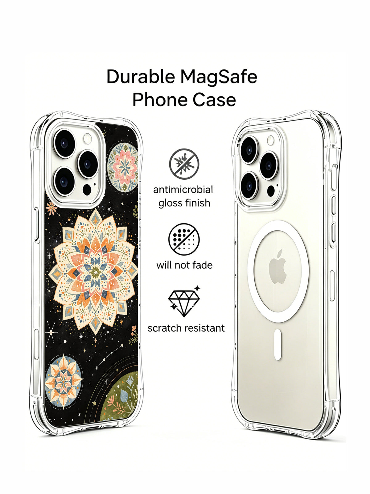Abstract Garden Universe protective iPhone 15 Pro case