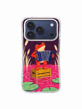 Accordion Reed Rhythm artwork on iPhone 17 Pro transparent case
