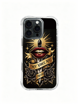Voice-themed blade artwork in the product gallery