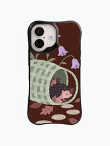 Front view of After the Basket Emptied black iPhone 16 case