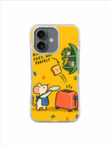 Green Shelf Breakfast artwork for Aim for Cozy, Not Perfect iPhone 16 Case