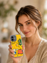 Aim for Cozy, Not Perfect iPhone 16 case lifestyle view