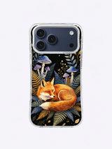 Golden Canopy Dream celestial fox iPhone case