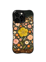 Amber Prairie Lights pattern iPhone 15 Pro case