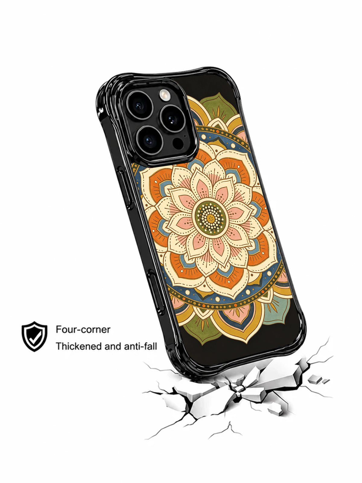 Ancient botanical iPhone 15 Pro case drop protection