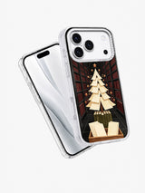 The Library Paper Fir iPhone 17 Pro case angled view
