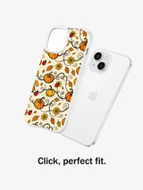 Apricot Pumpkin Ladybug Vines: case shown separately beside a phone.