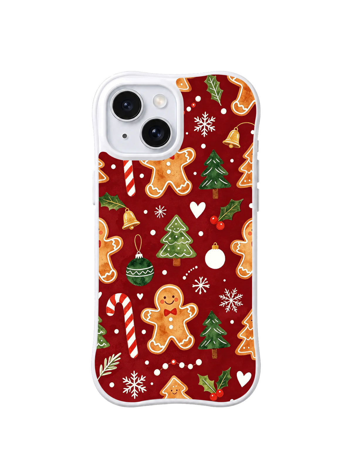 Christmas Tree Cookie Parade gingerbread iPhone 14 Plus case artwork