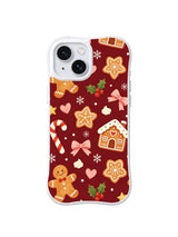Pink Bow Cookie House holiday iPhone 14 Plus case artwork