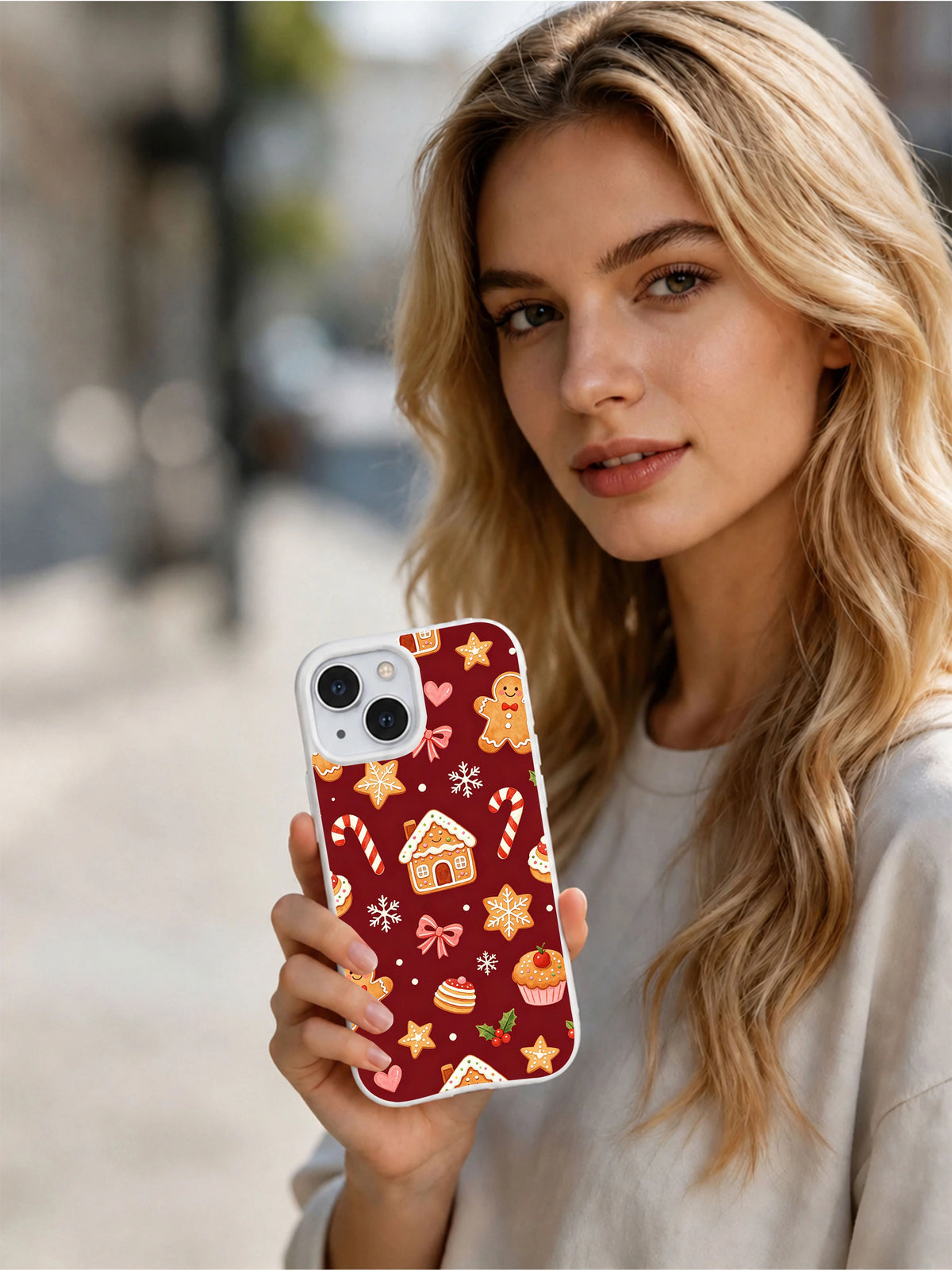 Christmas Cookie Wonderland holiday phone case alternate view
