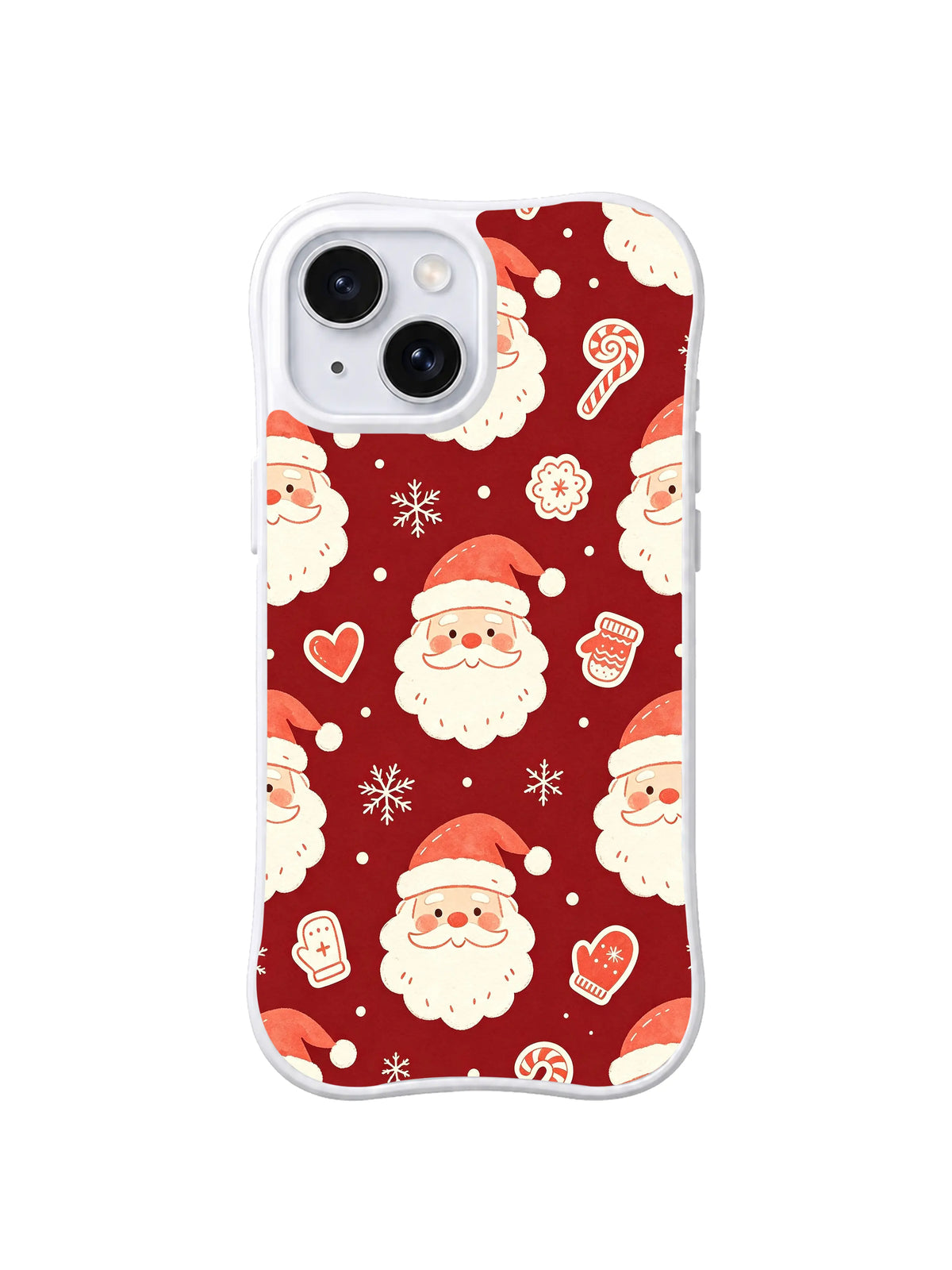 Cozy Icon Santa holiday iPhone 14 Plus case artwork