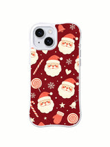 Santa’s Cozy Night Parade iPhone 14 Plus case front view