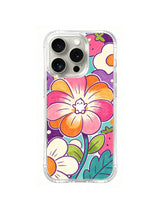 Rainbow Flower Candy Friend: Minik açık renkli bir canlı gökkuşağı renkli büyük çiçeğin ortasında oturur.
