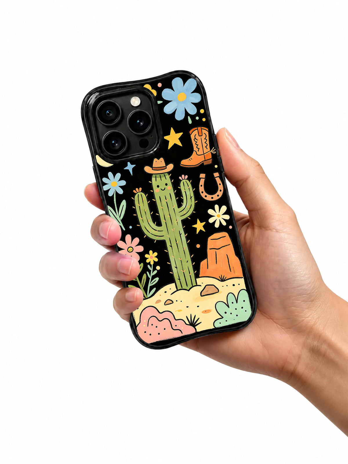 Product or handheld view of the Little Cowboy Moon case