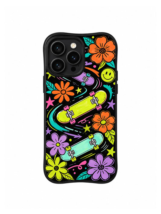 Product or handheld view of the Flower Power Skate Dream case