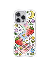 Strawberry Ribbon Picnic Trail: Strawberries, ribbon bows, picnic cloths, flowers and stars form a winding trail.