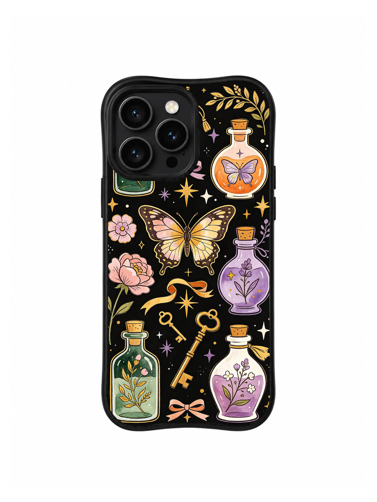 Product or handheld view of the Vintage Butterfly Potion case