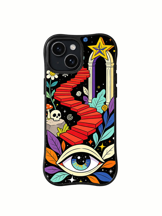 Product or handheld view of the The Eye Beneath the Red Stairs case