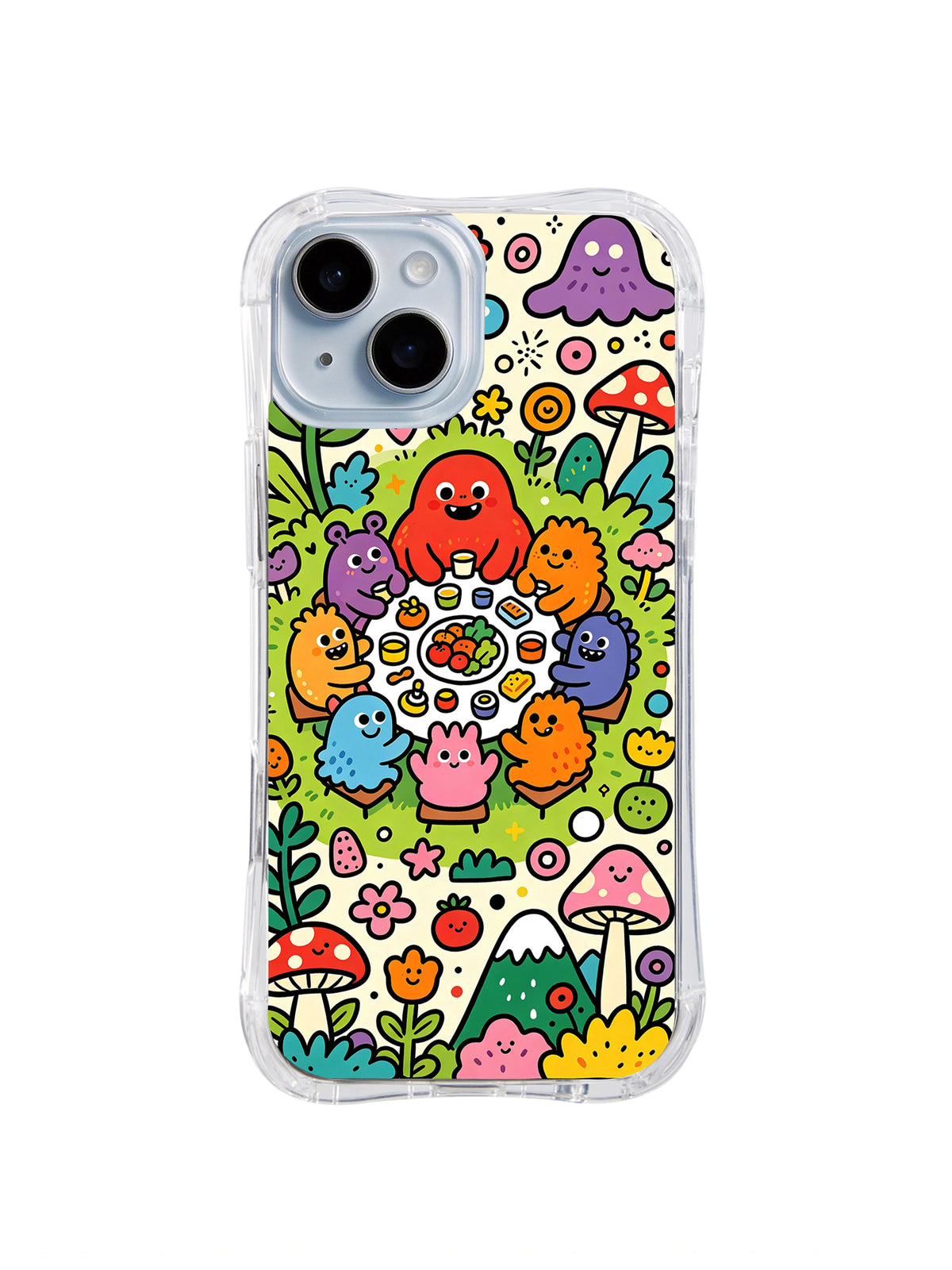 Product or handheld view of the Happy Monster Picnic case