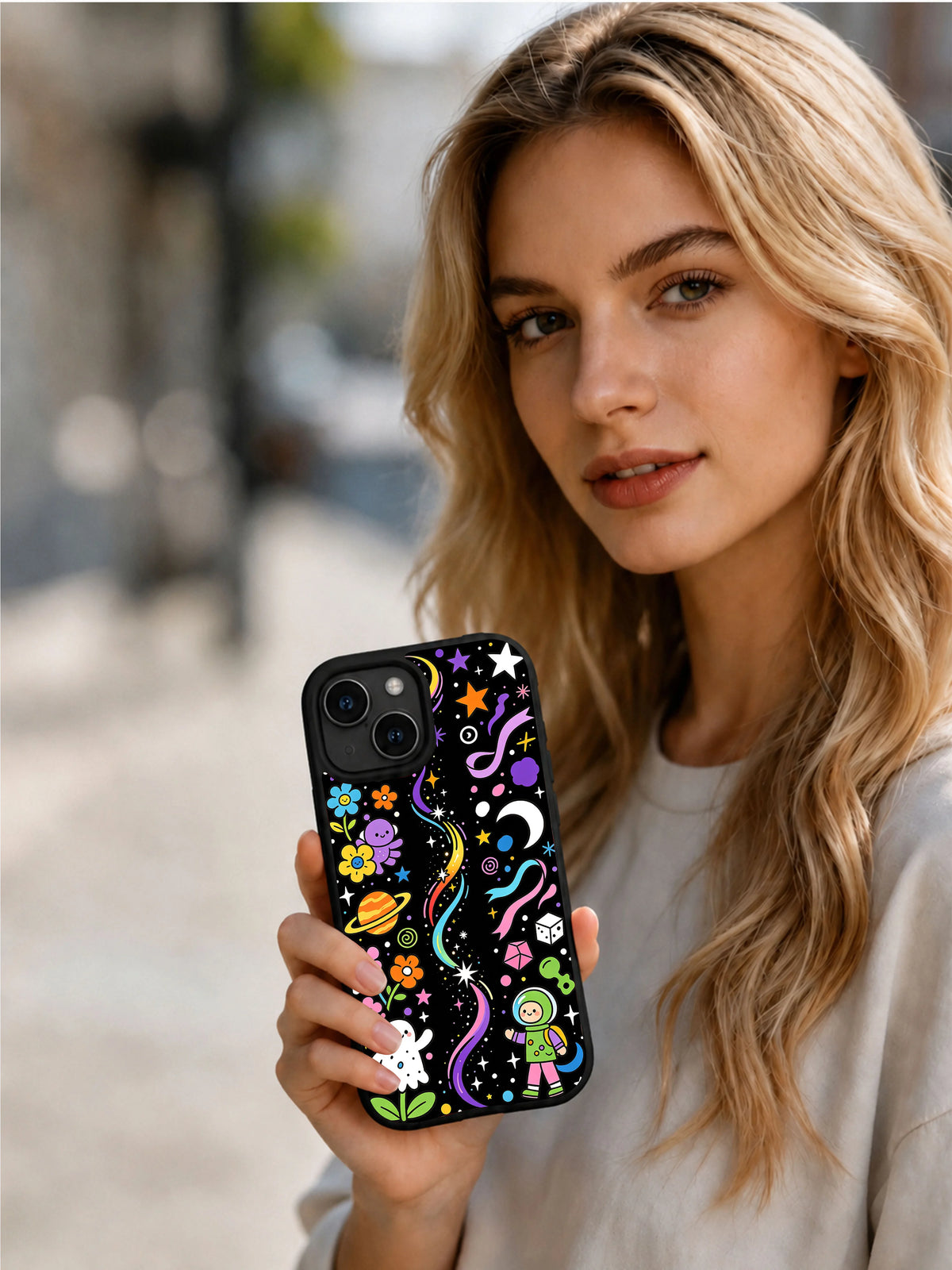 Product or handheld view of the Cosmic Celebration Parade case