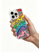 Product or handheld view of the Rainbow Melt Reverie case