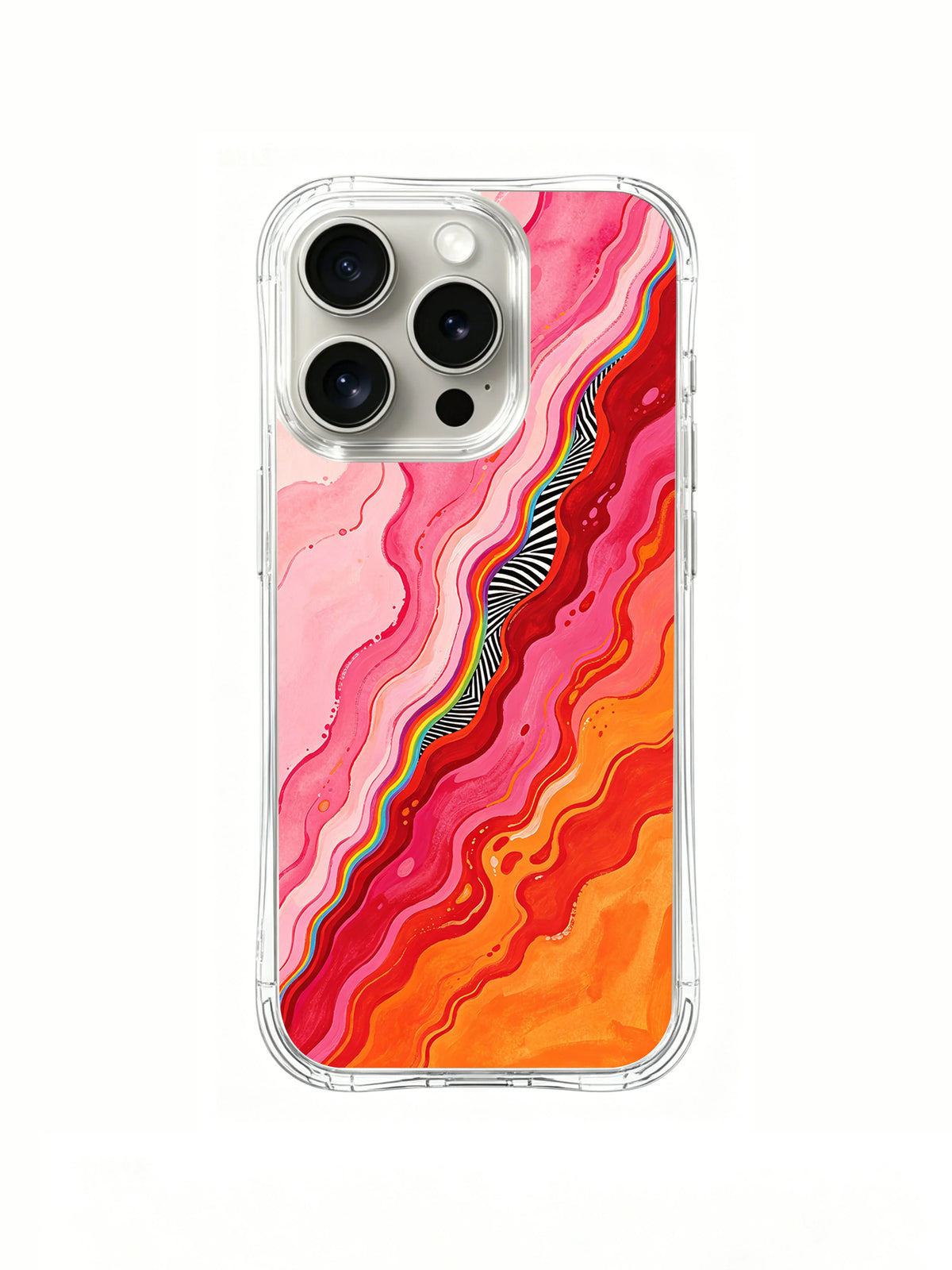 Product or handheld view of the Blush Lava Daydream case