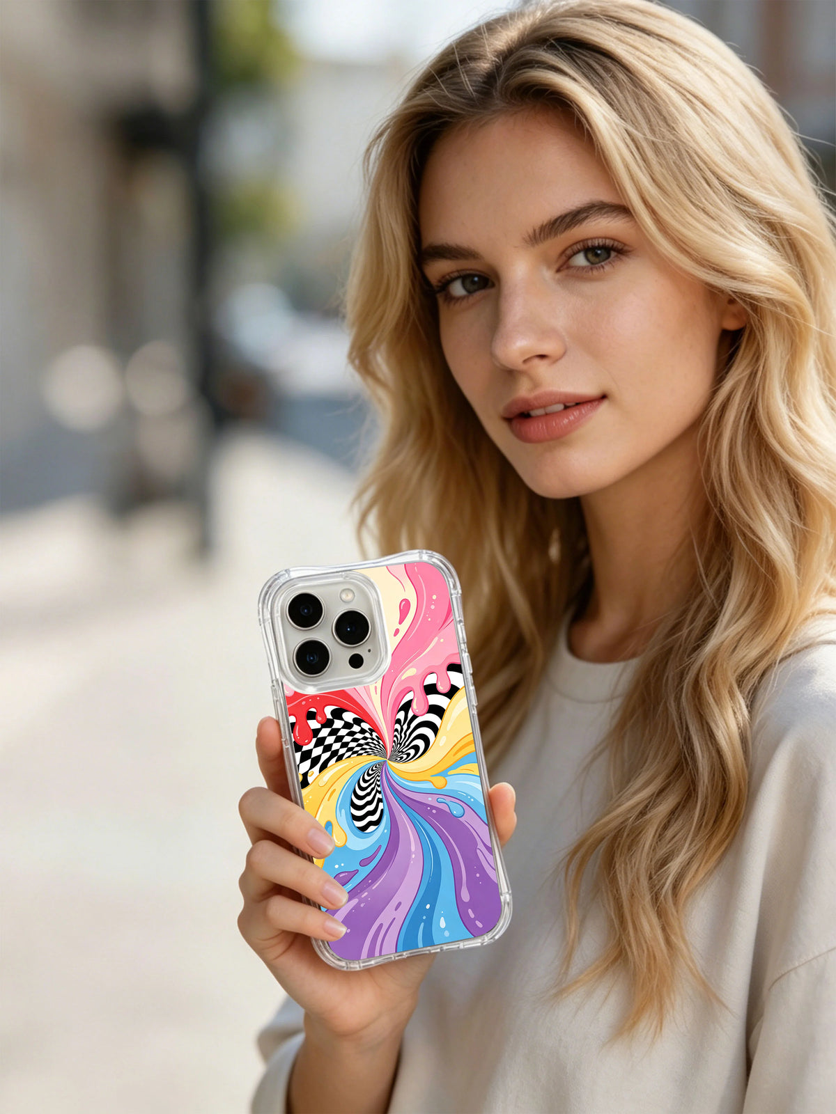 Product or handheld view of the Sweet Orbit Bloom case